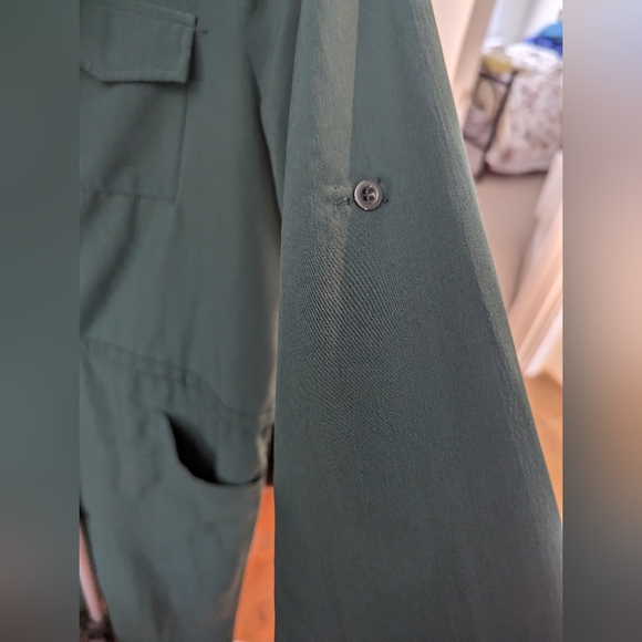 Emerald green one piece jumpsuit size L - Picture 4 of 8